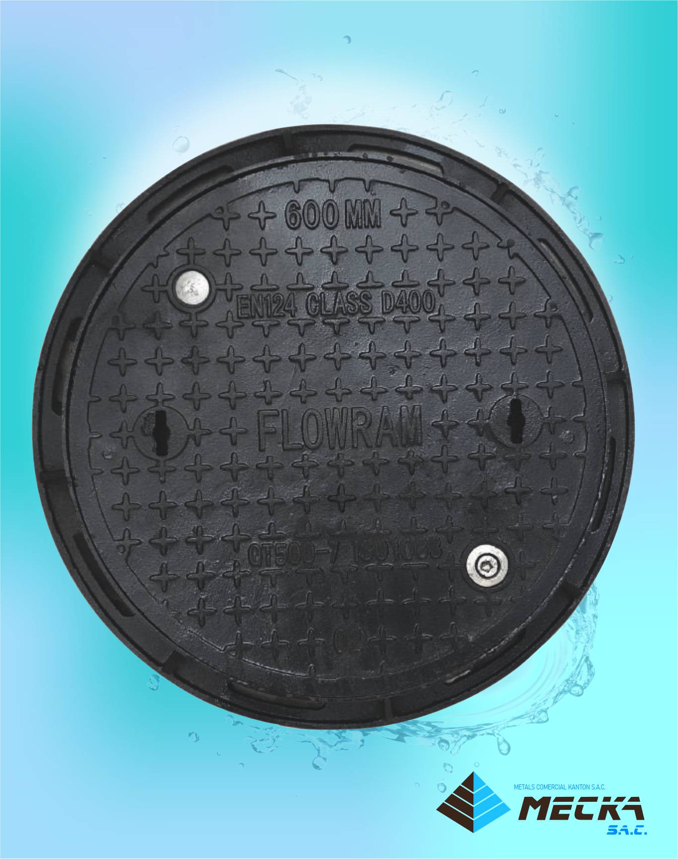 marco tapa de hierro ductil para buzon meckasac