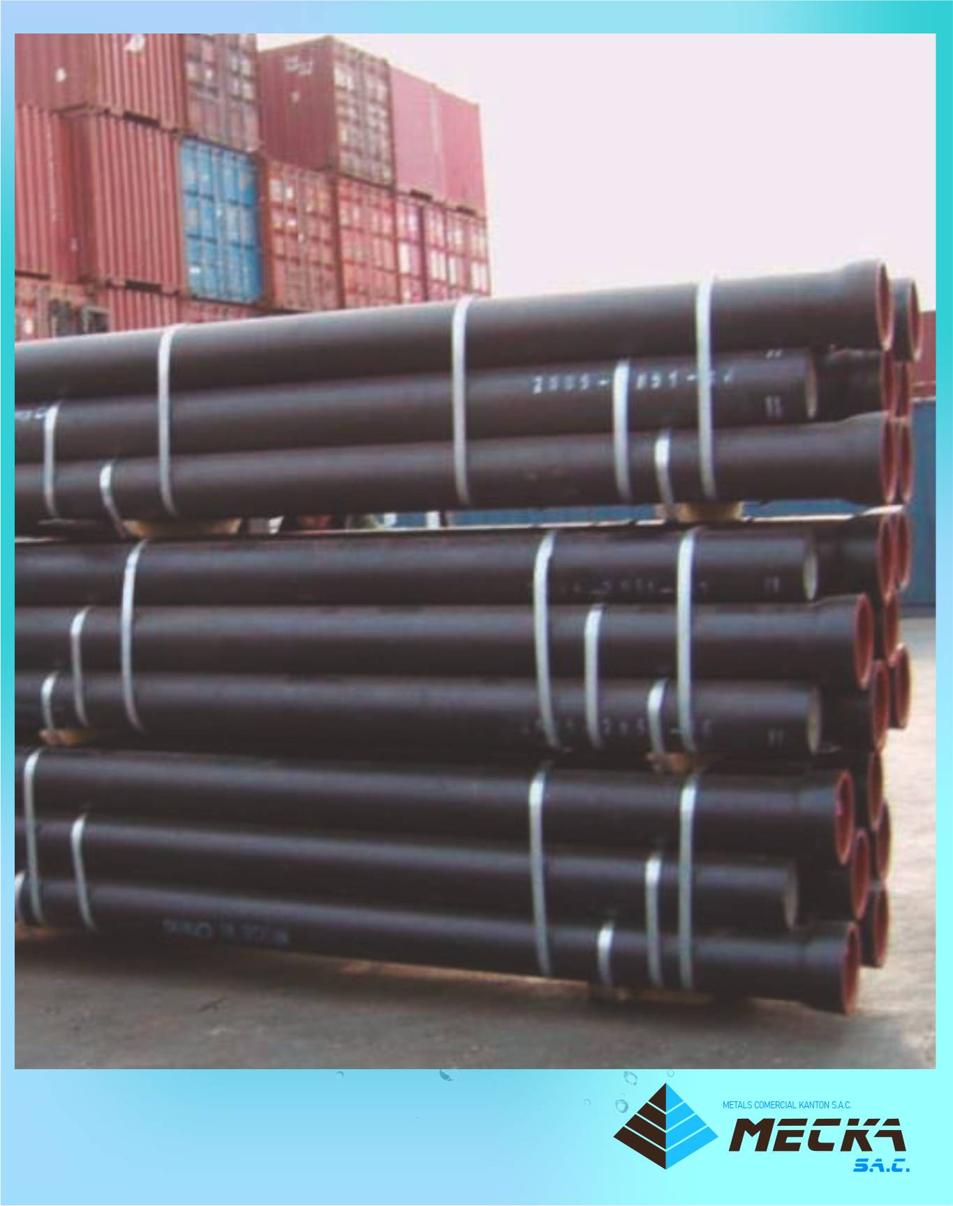 Tuberías hierro ductil ISO 2531 meckasac
