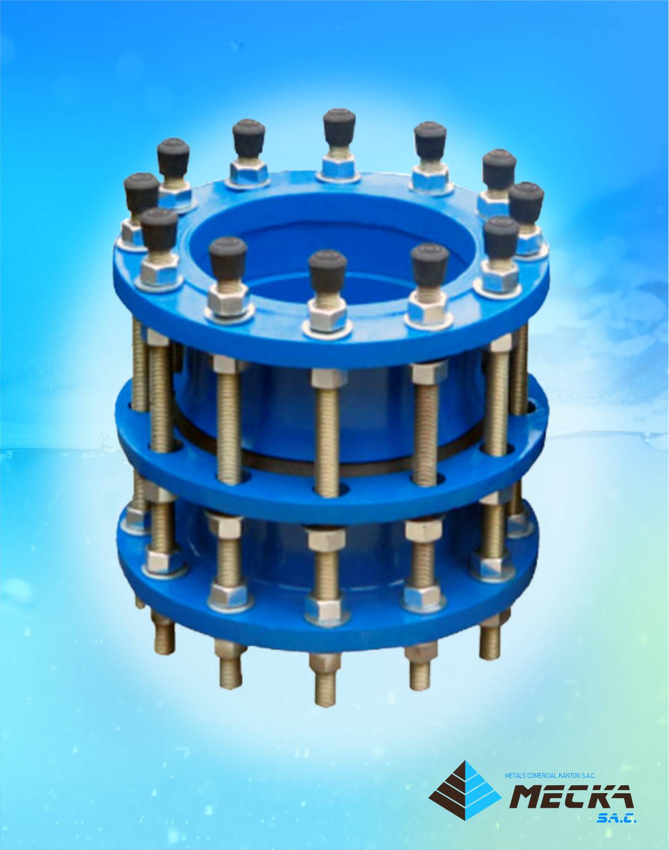 union autoportante tipo 3 bridas meckasac